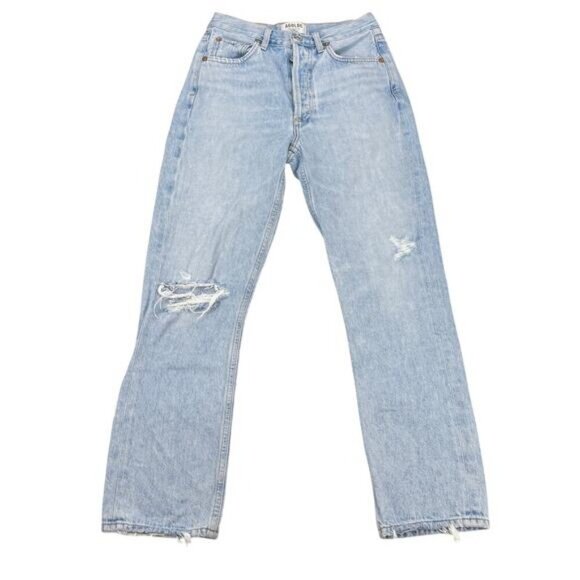 AGOLDE Riley High Rise Straight Crop Size 24 Shatter - Picture 2 of 6